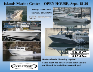 Islands Marine Center—OPEN HOUSE, Sept. 18-20